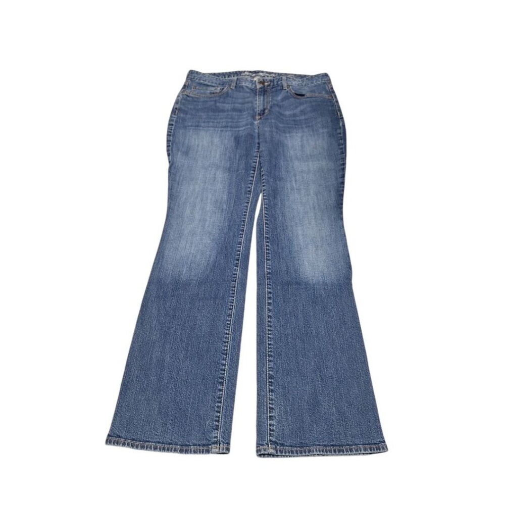 Eddie Bauer‎ Bootcut Comfy Jeans Blue Denim Womens 12